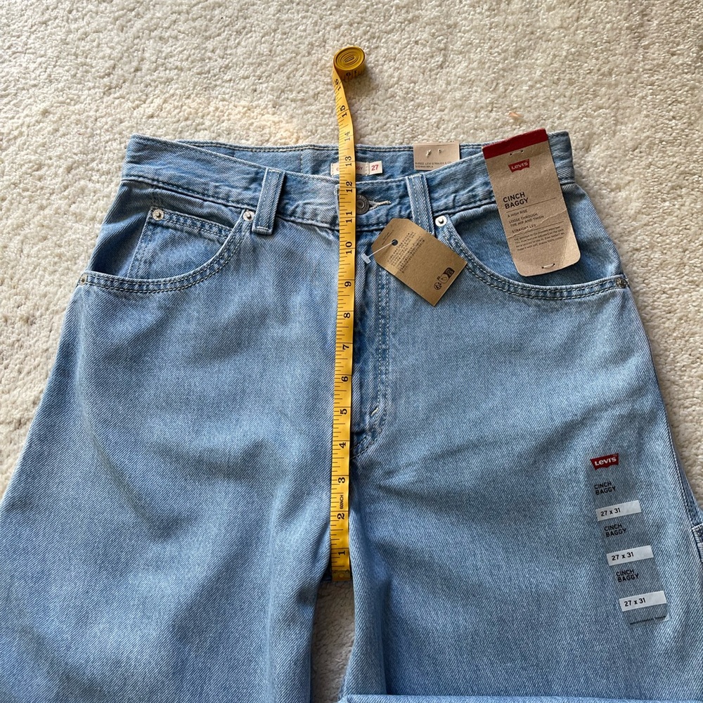 NWT Levi's Cinch Baggy High Rise Women's Jeans Size 27/31 - Picture 9 of 14